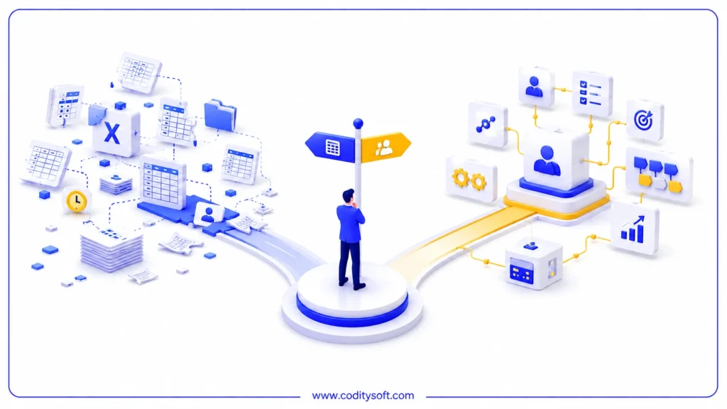 CRM یا اکسل