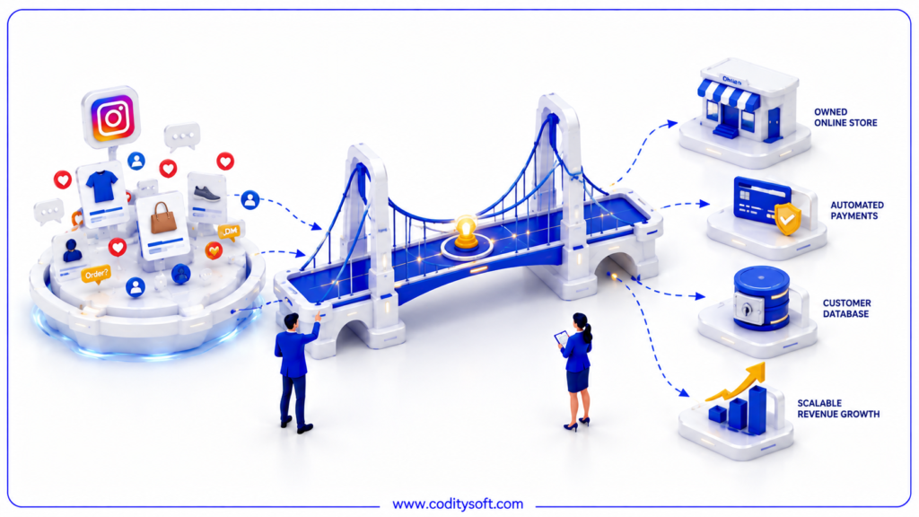 تبدیل اینستاگرام به سایت